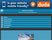 Tablet Screenshot of hollandhavenbirding.com